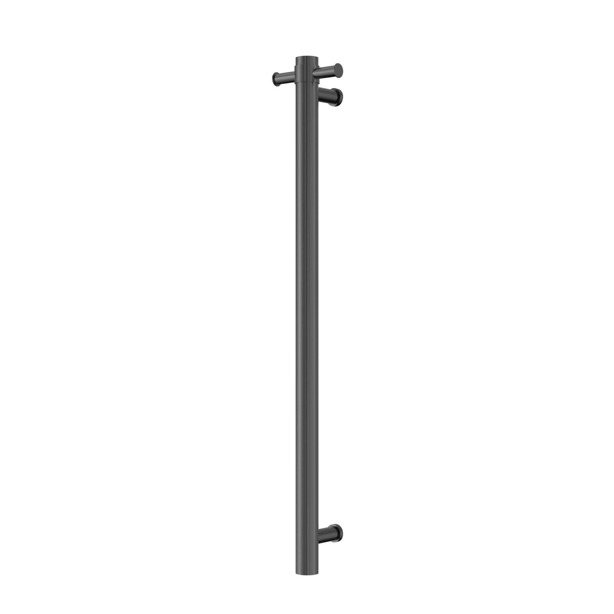 Mecca 240V Single Vertical Heated Towel Rail Gun Metal