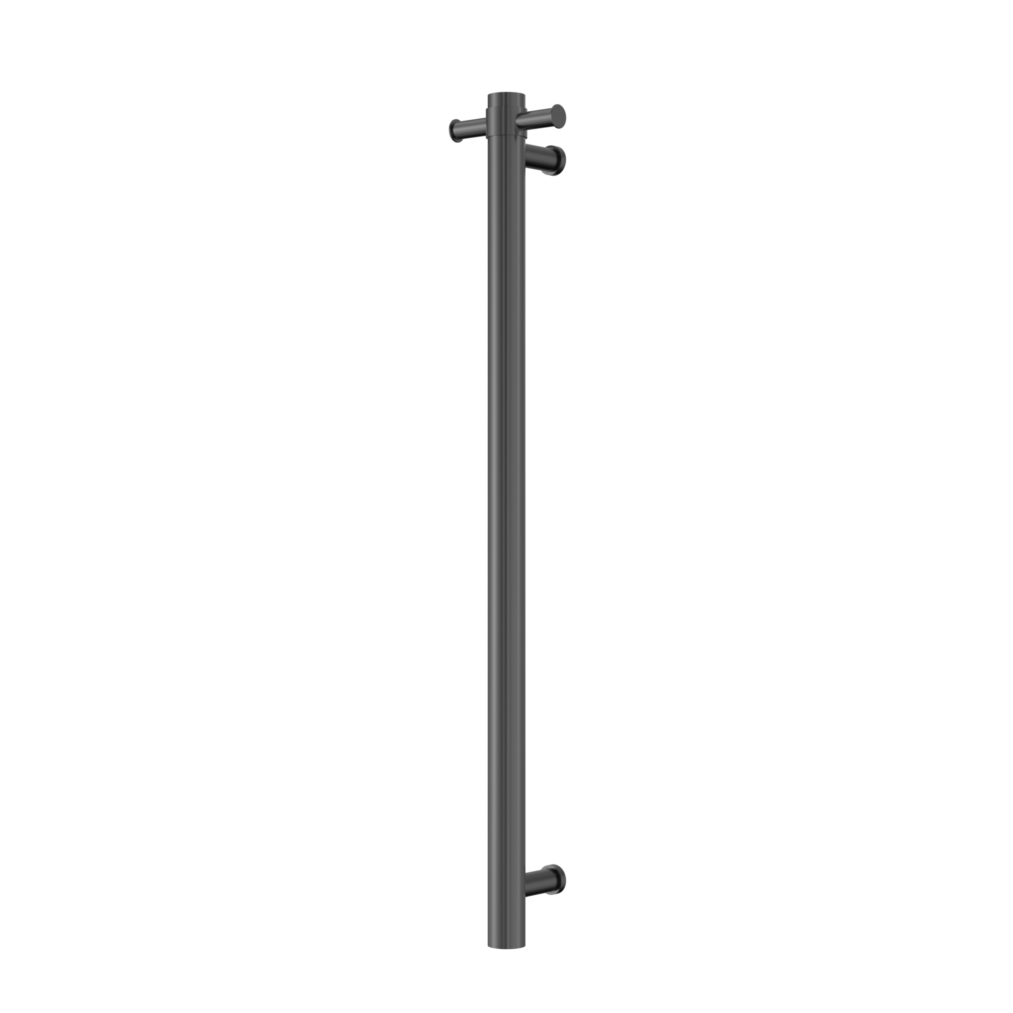 Mecca 240V Single Vertical Heated Towel Rail Graphite
